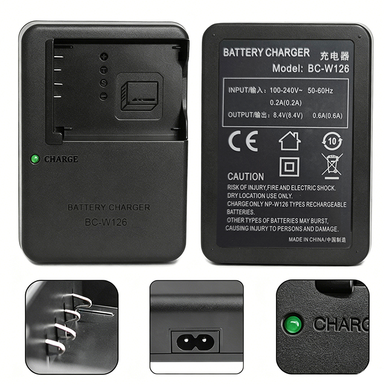 Fujifilm Camera X100Vi - NP-W126S NP-W126 Batteries Charger BC-W126 For