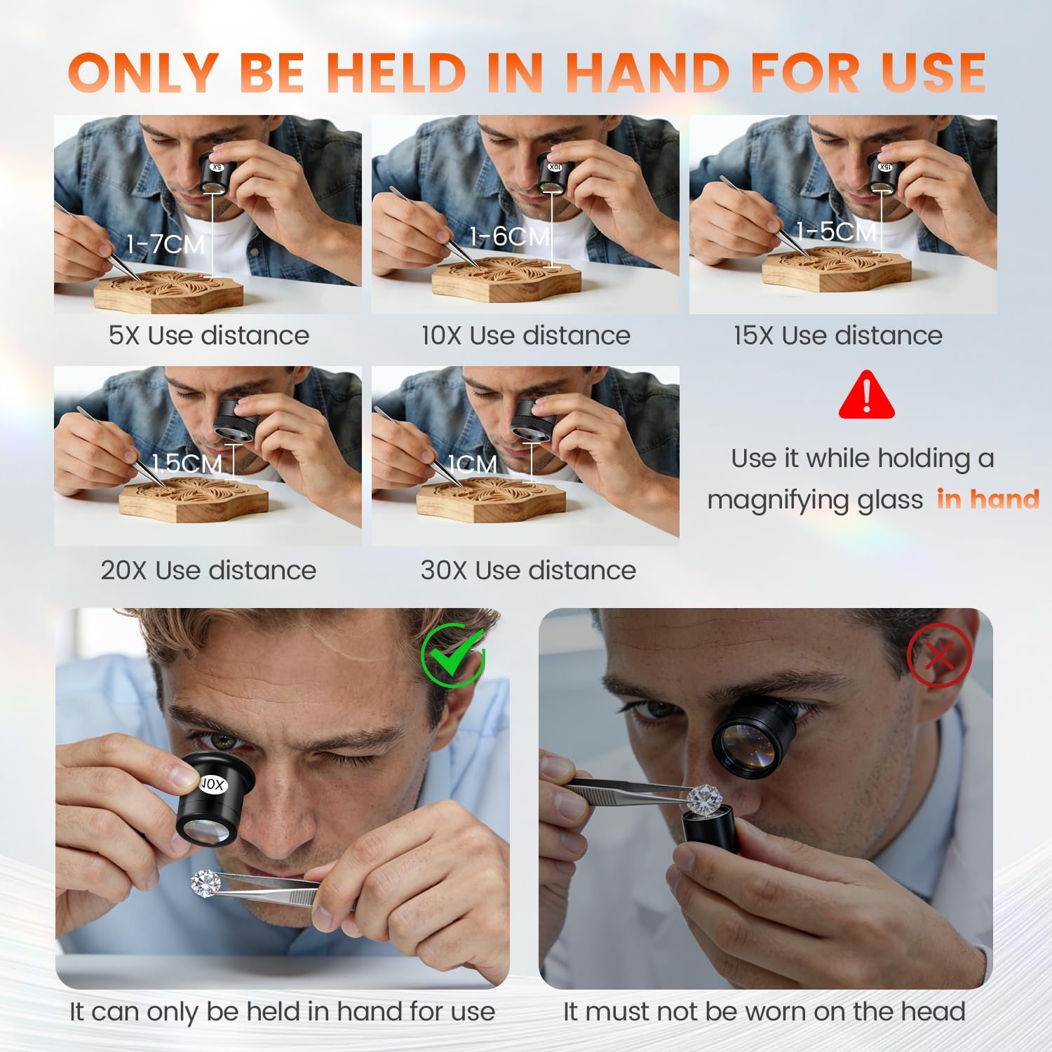 5 Pcs Jewelers Loupe Set, Port - đánh giá và giá Eye Piece Magnifier