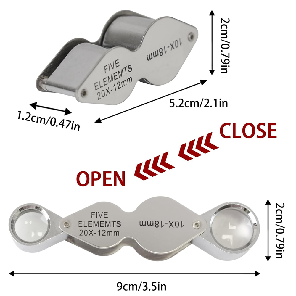 10X 20X Jewelers Loupe Pocket  - đánh giá và giá Eye Piece Magnifier