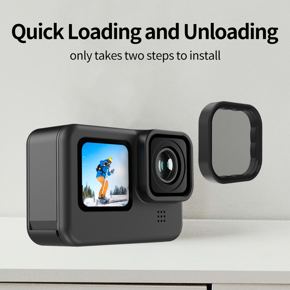 TELESIN GP9 ND8 ND16 ND32 CPL  - đánh giá và giá Gopro Action Camera Hero 12 Black